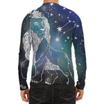Constellation Of Leo Print Men's Long Sleeve Rash Guard