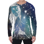 Constellation Of Leo Print Men's Long Sleeve T-Shirt