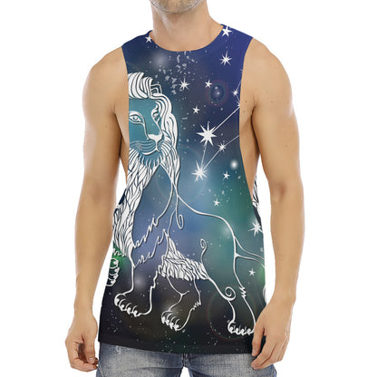 Constellation Of Leo Print Men's Muscle Tank Top