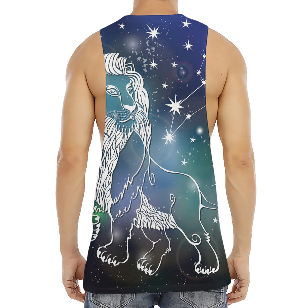Constellation Of Leo Print Men's Muscle Tank Top