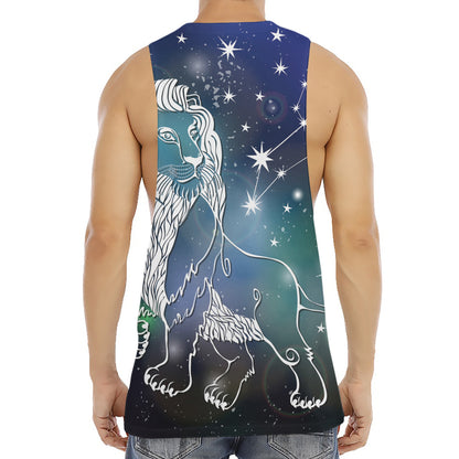 Constellation Of Leo Print Men's Muscle Tank Top