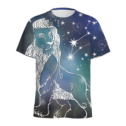 Constellation Of Leo Print Men's Sports T-Shirt
