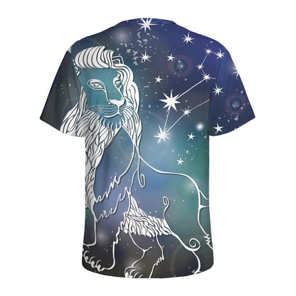 Constellation Of Leo Print Men's Sports T-Shirt