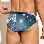 Constellation Of Leo Print Men's Swim Briefs