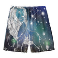 Constellation Of Leo Print Men's Swim Trunks