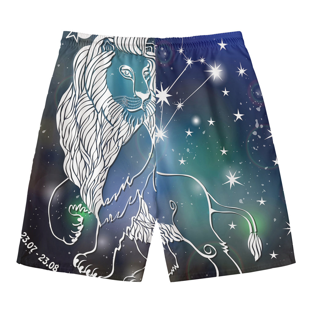 Constellation Of Leo Print Men's Swim Trunks