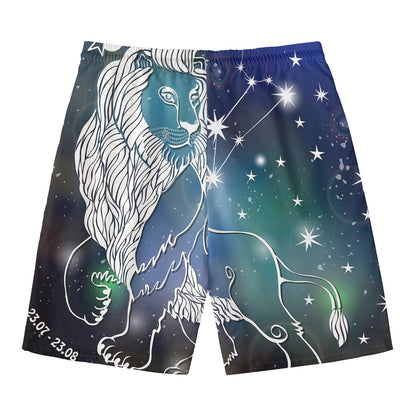 Constellation Of Leo Print Men's Swim Trunks