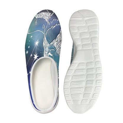 Constellation Of Leo Print Mesh Casual Shoes
