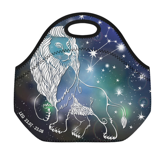 Constellation Of Leo Print Neoprene Lunch Bag