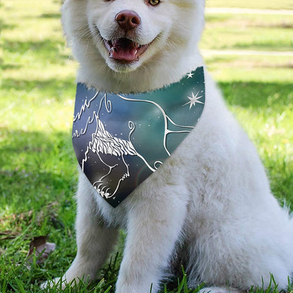 Constellation Of Leo Print Over The Collar Dog Bandana