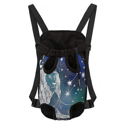 Constellation Of Leo Print Pet Carrier Backpack