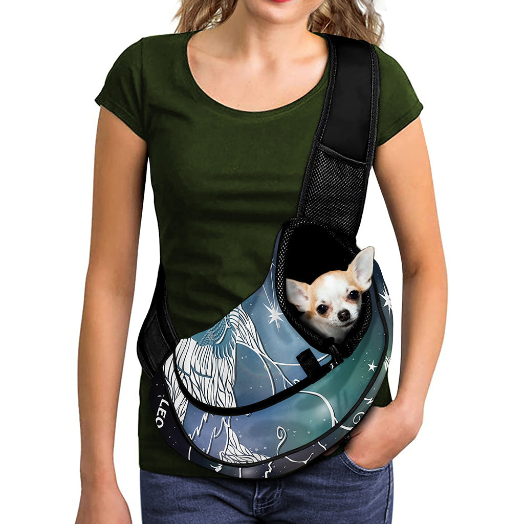 Constellation Of Leo Print Pet Sling Carrier