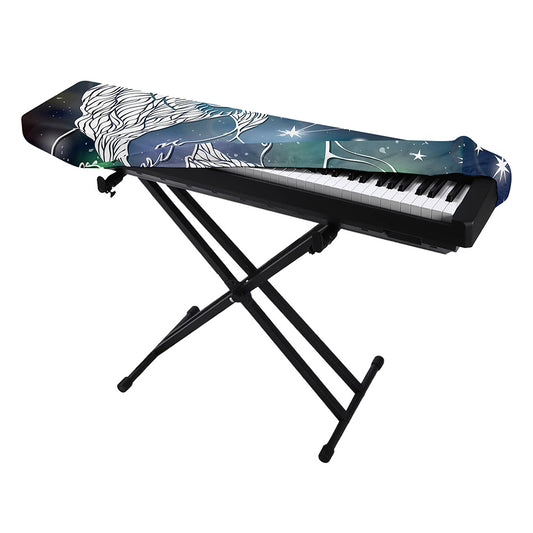 Constellation Of Leo Print Piano Keyboard Cover