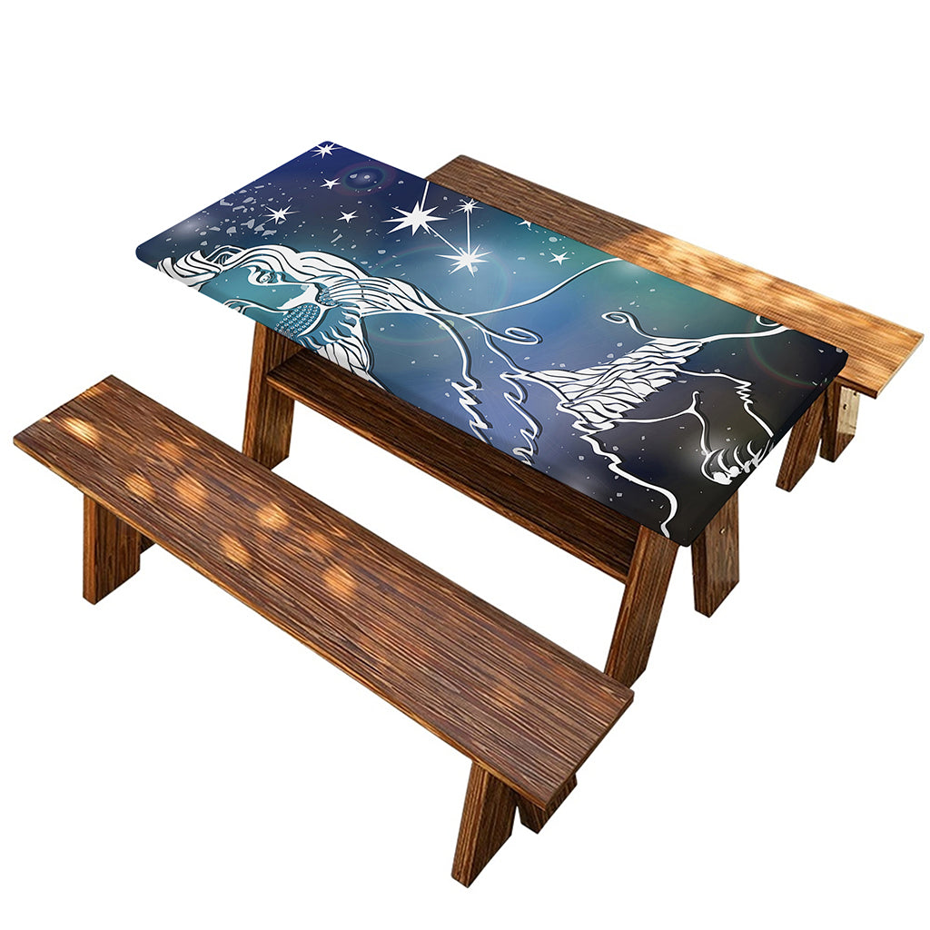 Constellation Of Leo Print Picnic Table Cover
