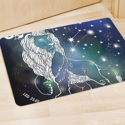 Constellation Of Leo Print Polyester Doormat