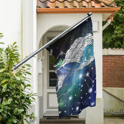 Constellation Of Leo Print Polyester Flag