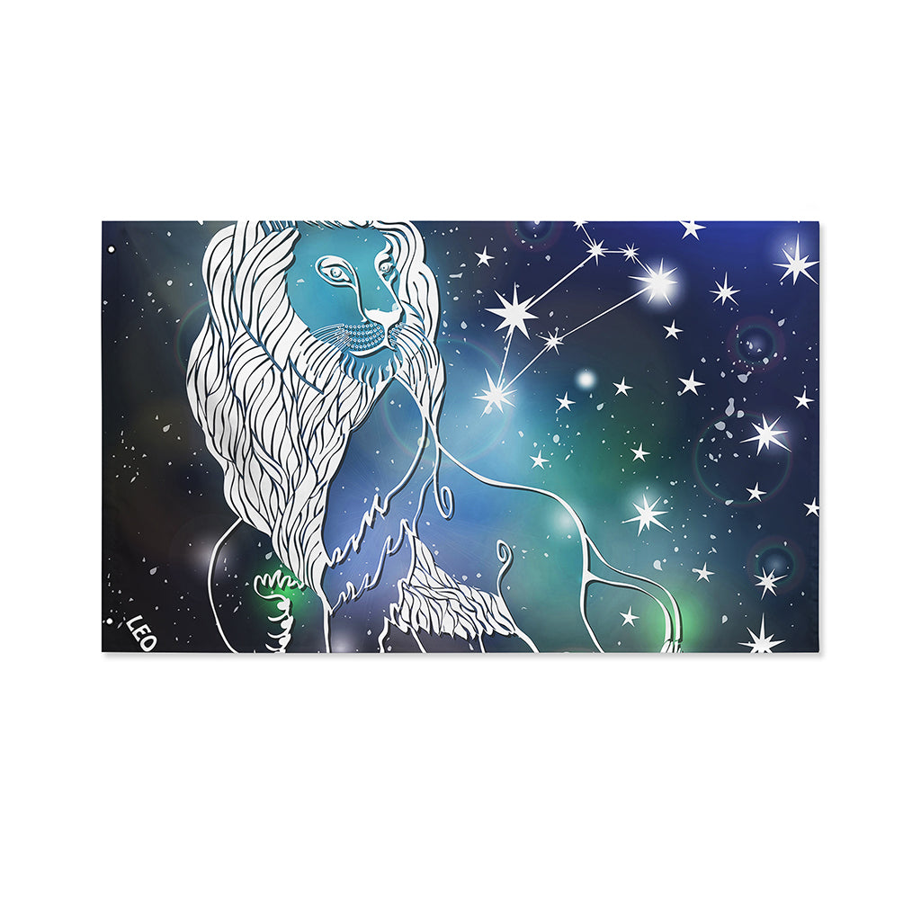 Constellation Of Leo Print Polyester Flag