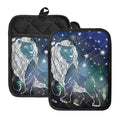 Constellation Of Leo Print Pot Holders With Pocket