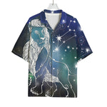 Constellation Of Leo Print Rayon Hawaiian Shirt