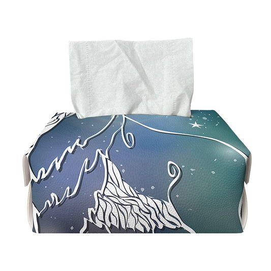 Constellation Of Leo Print Rectangle Tissue Box Cover