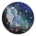 Constellation Of Leo Print Round Floor Mat