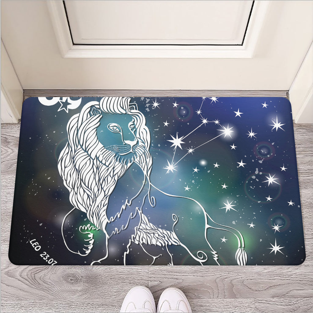 Constellation Of Leo Print Rubber Doormat