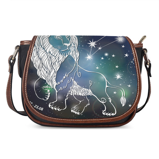 Constellation Of Leo Print Saddle Bag