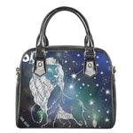 Constellation Of Leo Print Shoulder Handbag