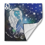 Constellation Of Leo Print Silk Bandana