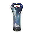 Constellation Of Leo Print Single Neoprene Wine Tote