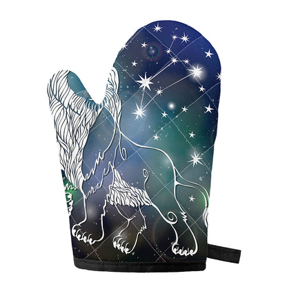 Constellation Of Leo Print Single Oven Mitt