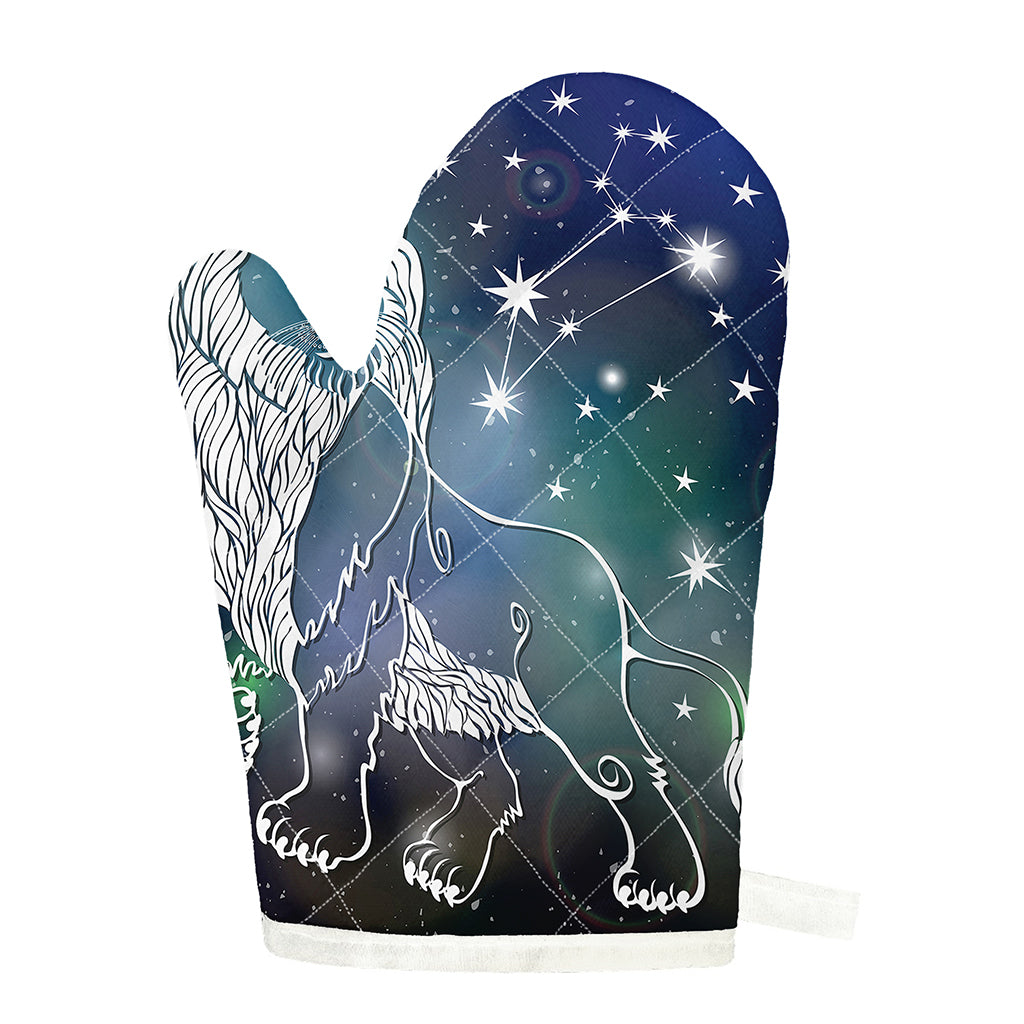 Constellation Of Leo Print Single Oven Mitt