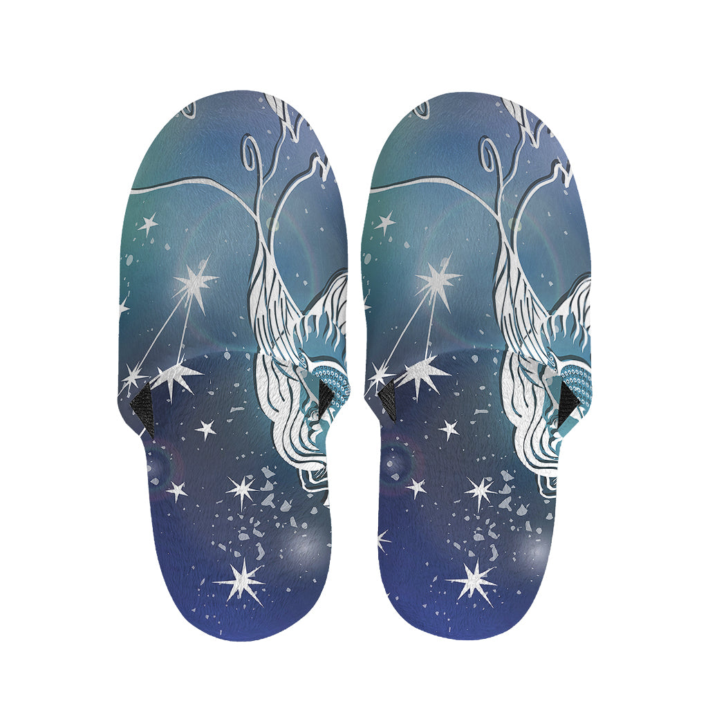 Constellation Of Leo Print Slippers