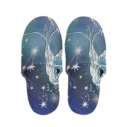 Constellation Of Leo Print Slippers
