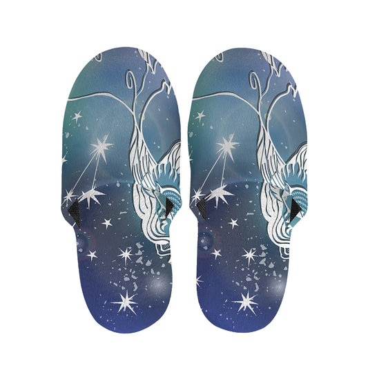 Constellation Of Leo Print Slippers