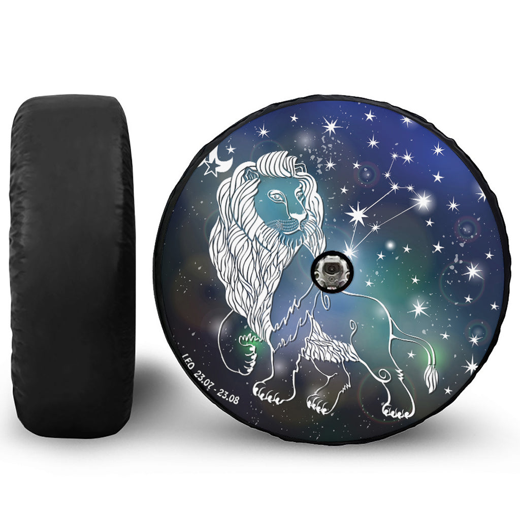 Constellation Of Leo Print Tire Cover With Camera Hole
