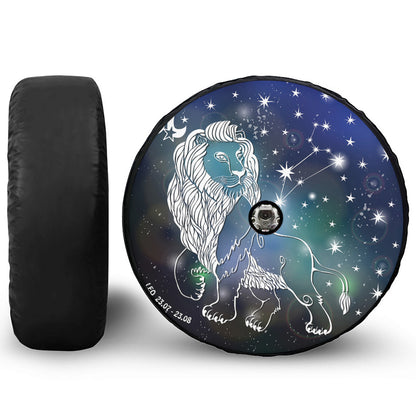 Constellation Of Leo Print Tire Cover With Camera Hole