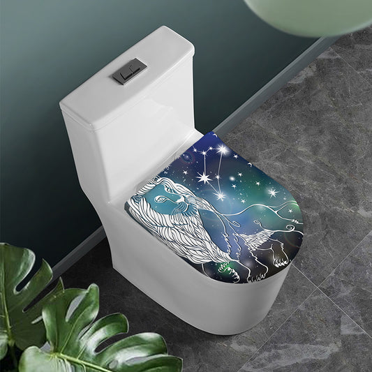 Constellation Of Leo Print Toilet Lid Cover