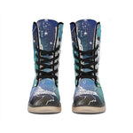 Constellation Of Leo Print Winter Boots