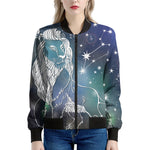 Constellation Of Leo Print Women's Bomber Jacket