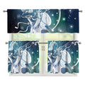 Constellation Of Sagittarius Print 3 Piece Kitchen Curtains