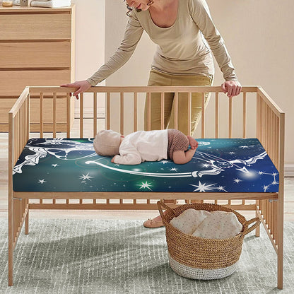 Constellation Of Sagittarius Print Baby Crib Sheet