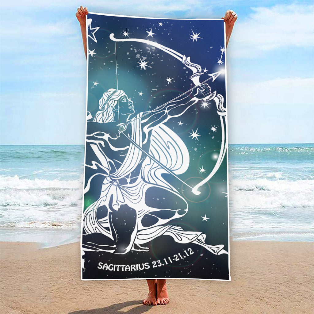 Constellation Of Sagittarius Print Beach Towel