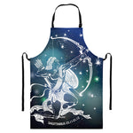 Constellation Of Sagittarius Print Bib Apron With Pocket