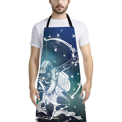 Constellation Of Sagittarius Print Bib Apron With Pocket