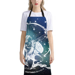 Constellation Of Sagittarius Print Bib Apron With Pocket