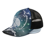 Constellation Of Sagittarius Print Black Mesh Trucker Cap