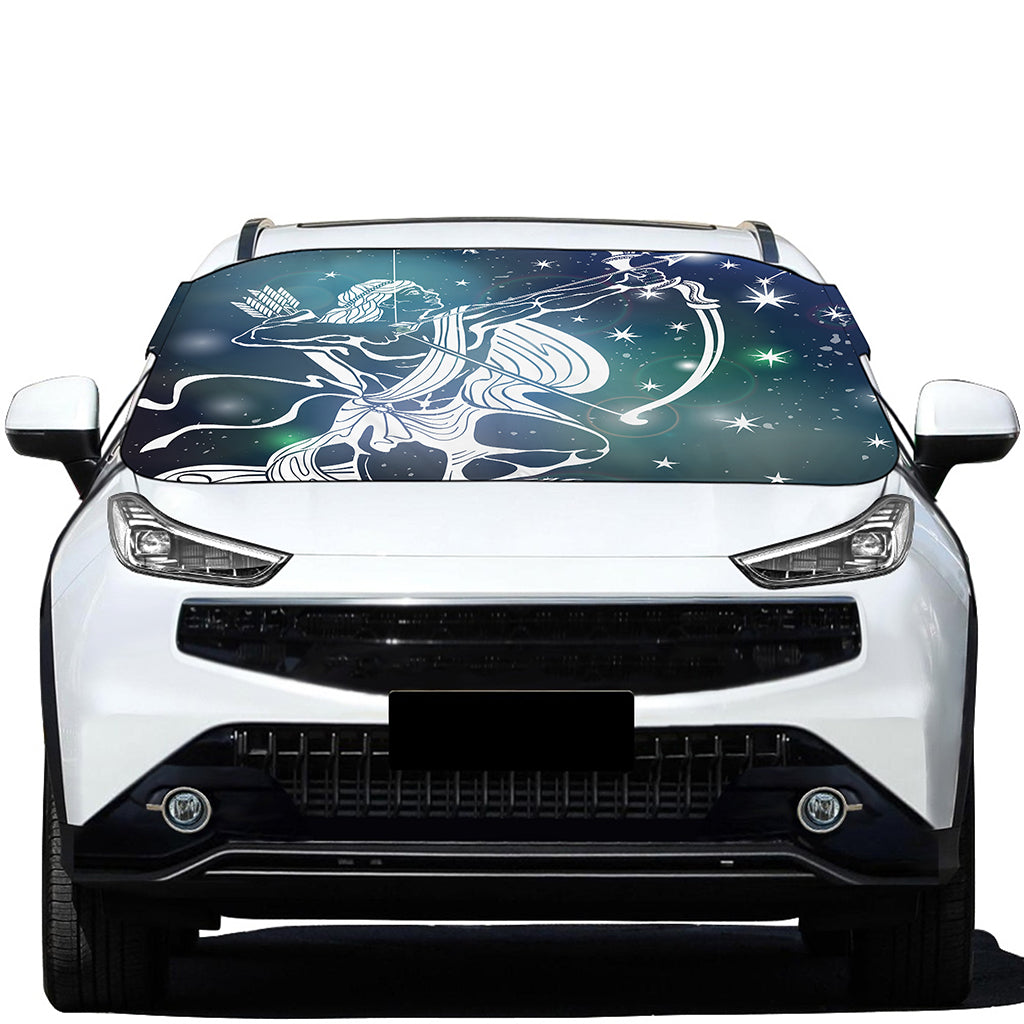 Constellation Of Sagittarius Print Car Windshield Snow Cover