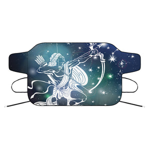 Constellation Of Sagittarius Print Car Windshield Snow Cover