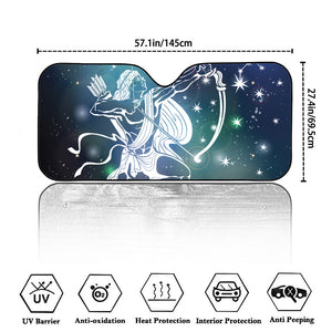 Constellation Of Sagittarius Print Car Windshield Sun Shade